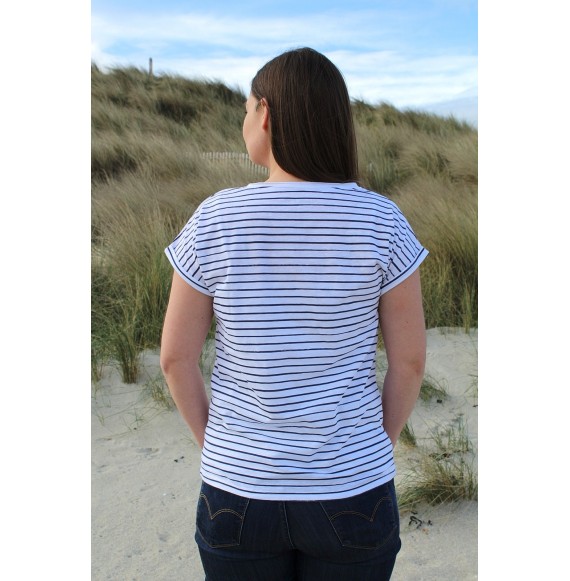 Tee-shirt rayé Homard marine Roscoff Anouk & Ninon