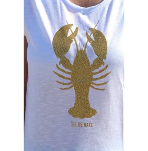 Tee-shirt F MC homard doré ILE DE BATZ Anouk & Ninon