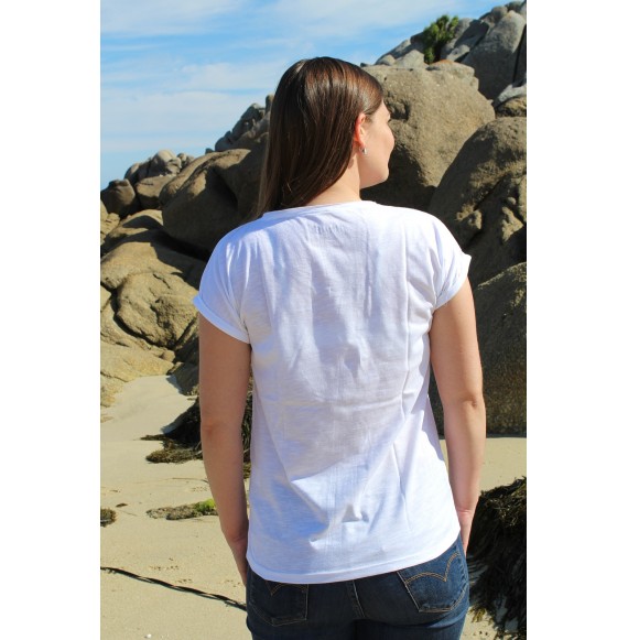 Tee-shirt F MC homard doré ILE DE BATZ Anouk & Ninon